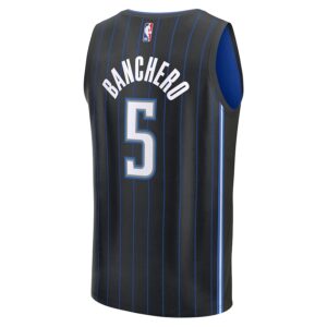 Paolo Banchero Orlando Magic Jersey4u Fast Break Jersey4u Player Jersey - Icon Edition - Black photo 3 Jersey4u