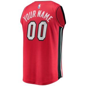 Miami Heat Jersey4u Fast Break Custom Jersey - Red - Statement Edition photo 3 Jersey4u