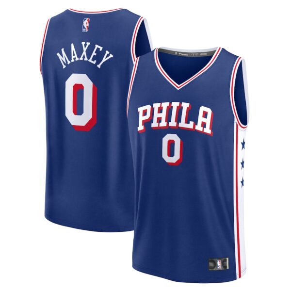 Tyrese Maxey Philadelphia 76ers Jersey4u Fast Break Jersey4u Jersey - Icon Edition - Royal photo 1 Jersey4u