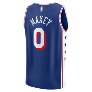Tyrese Maxey Philadelphia 76ers Jersey4u Fast Break Jersey4u Jersey - Icon Edition - Royal photo 3 Jersey4u