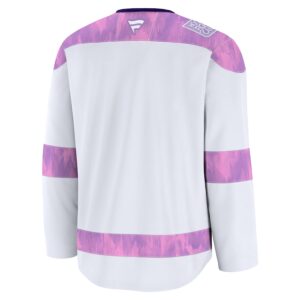 Boston Bruins Jersey4u 2024 Hockey Fights Cancer Practice Jersey - White photo 3 Jersey4u