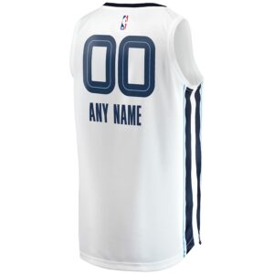 Memphis Grizzlies Jersey4u Fast Break Custom Jersey4u Jersey - Association Edition - White photo 3 Jersey4u