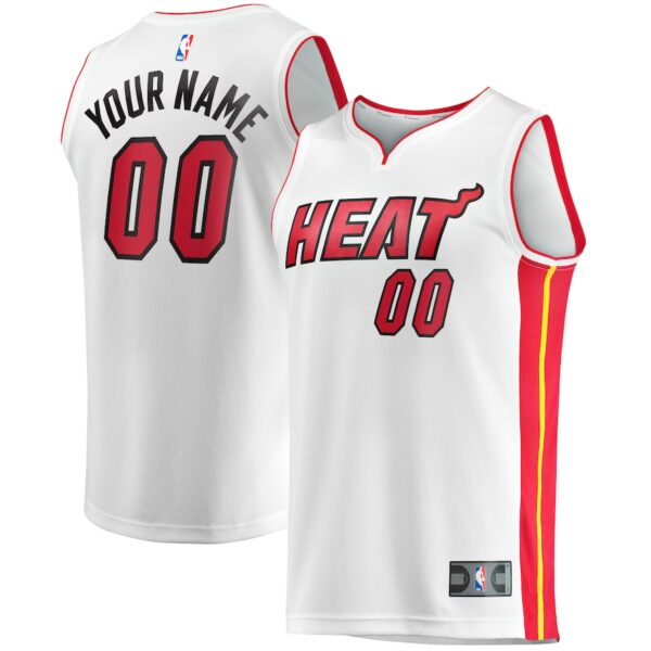 Miami Heat Jersey4u Fast Break Custom Jersey4u Jersey - Association Edition - White photo 1 Jersey4u