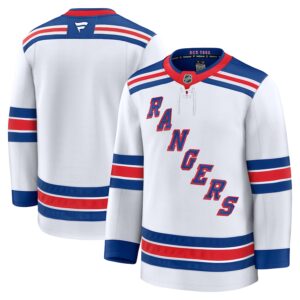 New York Rangers Jersey4u Away Premium Jersey - White photo 1 Jersey4u