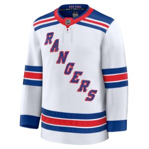 New York Rangers Jersey4u Away Premium Jersey - White photo 2 Jersey4u
