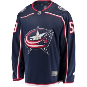 Yegor Chinakhov Columbus Blue Jackets Jersey4u Home Breakaway Player Jersey - Navy photo 2 Jersey4u