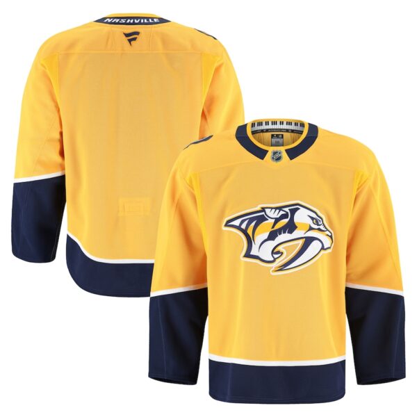Nashville Predators Jersey4u Home Authentic Pro Jersey - Yellow photo 1 Jersey4u