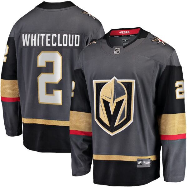 Zach Whitecloud Vegas Golden Knights Jersey4u Alternate Breakaway Jersey - Gray photo 1 Jersey4u