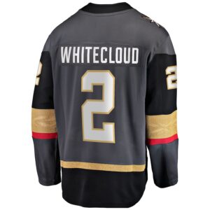 Zach Whitecloud Vegas Golden Knights Jersey4u Alternate Breakaway Jersey - Gray photo 3 Jersey4u