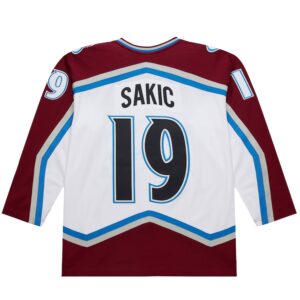 Joe Sakic Colorado Avalanche 2000-01 Power Play Jersey - White photo 3 Jersey4u
