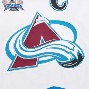 Joe Sakic Colorado Avalanche 2000-01 Power Play Jersey - White photo 4 Jersey4u