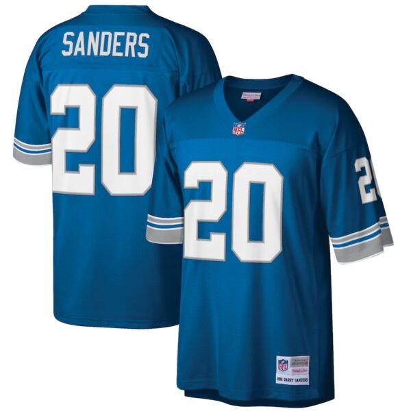 Barry Sanders Detroit Lions Mitchell & Ness Big & Tall 1996 Retired Player Jersey4u Jersey - Blue photo 1 Jersey4u
