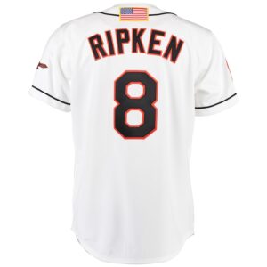 Cal Ripken Baltimore Orioles Mitchell & Ness Home Authentic Jersey - White photo 3 Jersey4u