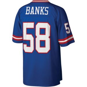 Carl Banks New York Giants Mitchell & Ness Legacy Jersey4u Jersey - Royal photo 3 Jersey4u