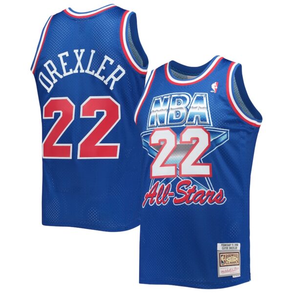 Clyde Drexler Western Conference Mitchell & Ness Hardwood Classics 1992 NBA All-Star Game Swingman Jersey - Royal photo 1 Jersey4u