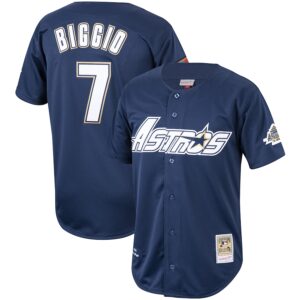 Craig Biggio Houston Astros Mitchell & Ness Cooperstown Collection 1994 Authentic Jersey - Navy photo 1 Jersey4u
