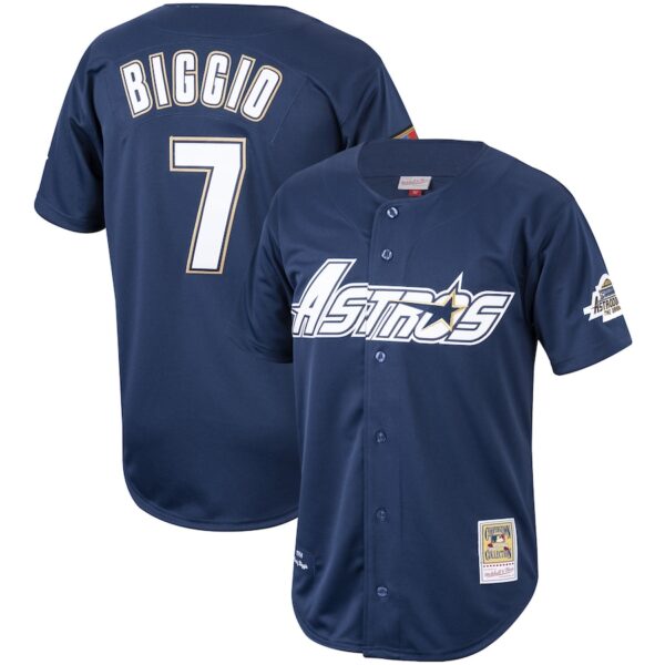 Craig Biggio Houston Astros Mitchell & Ness Cooperstown Collection 1994 Authentic Jersey - Navy photo 1 Jersey4u