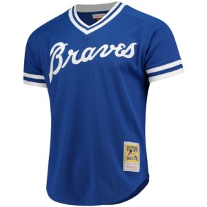 Dale Murphy Atlanta Braves Mitchell & Ness Cooperstown Mesh Batting Practice Jersey - Royal photo 2 Jersey4u