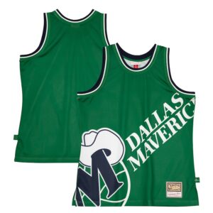 Dallas Mavericks Mitchell & Ness Hardwood Classics Blown Out Fashion Jersey - Green photo 1 Jersey4u
