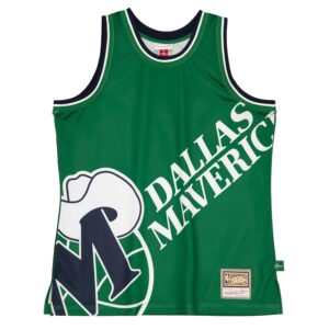 Dallas Mavericks Mitchell & Ness Hardwood Classics Blown Out Fashion Jersey - Green photo 2 Jersey4u