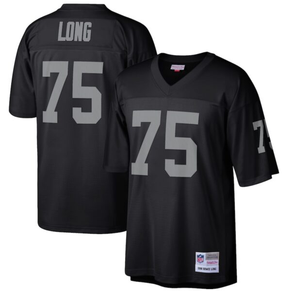 Howie Long Las Vegas Raiders Mitchell & Ness Retired Player Legacy Jersey4u Jersey - Black photo 1 Jersey4u