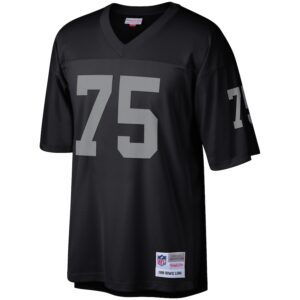 Howie Long Las Vegas Raiders Mitchell & Ness Retired Player Legacy Jersey4u Jersey - Black photo 2 Jersey4u