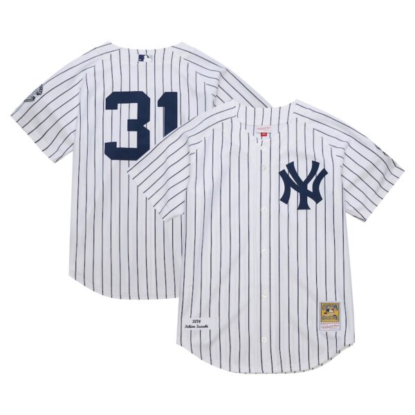 Ichiro Suzuki New York Yankees Mitchell & Ness 2014 Cooperstown Collection Authentic Throwback Jersey - White photo 1 Jersey4u