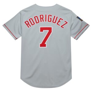 Ivan RodriguezTexas Rangers Mitchell & Ness 1994 Cooperstown Collection Authentic Dark Jersey - Gray photo 3 Jersey4u