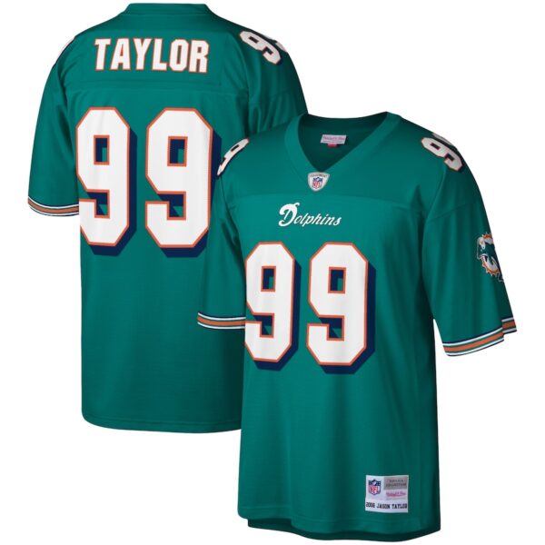 Jason Taylor Miami Dolphins Mitchell & Ness Legacy Jersey4u Jersey - Aqua photo 1 Jersey4u