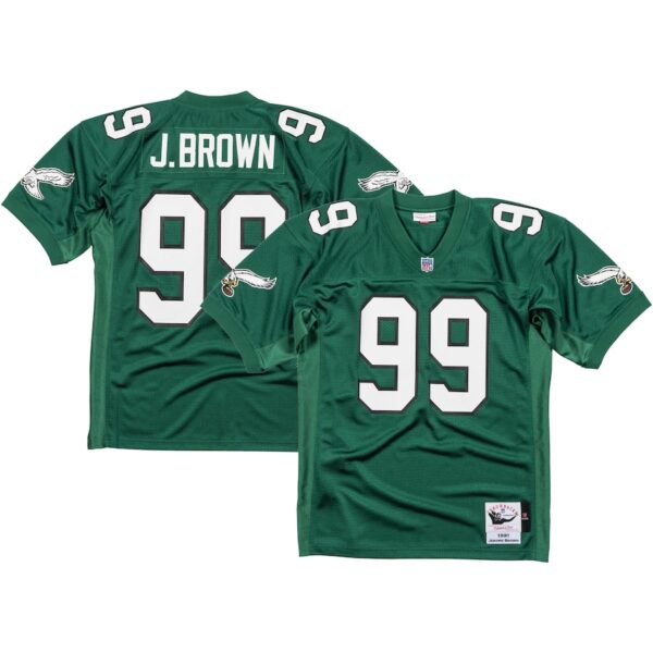 Jerome Brown Philadelphia Eagles Mitchell & Ness 1991 Authentic Jersey - Kelly Green photo 1 Jersey4u