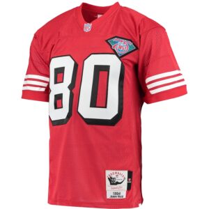 Jerry Rice San Francisco 49ers 1994 Mitchell & Ness Authentic Throwback Retired Player Jersey - Scarlet photo 2 Jersey4u