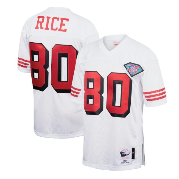 Jerry Rice San Francisco 49ers 1994 Mitchell & Ness Authentic Throwback Retired Player Jersey - White photo 1 Jersey4u