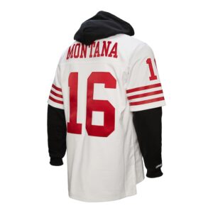 Joe Montana San Francisco 49ers Mitchell & Ness Player Name & Number Hoodie Legacy Jersey - White photo 3 Jersey4u