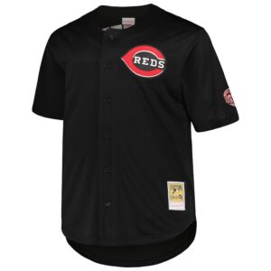 Ken Griffey Jr. Cincinnati Reds Mitchell & Ness Big & Tall Cooperstown Collection Batting Practice Jersey4u Jersey - Black photo 2 Jersey4u