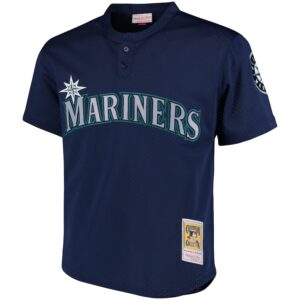 Ken Griffey Jr. Seattle Mariners Mitchell & Ness Cooperstown Collection Mesh Batting Practice Jersey - Navy photo 2 Jersey4u