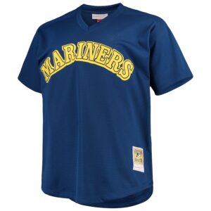 Ken Griffey Jr. Seattle Mariners Mitchell & Ness Big & Tall Cooperstown Collection Mesh Batting Practice Jersey - Royal photo 2 Jersey4u