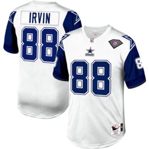 Michael Irvin Dallas Cowboys 1994 Mitchell & Ness Authentic Throwback Retired Player Jersey - White photo 1 Jersey4u