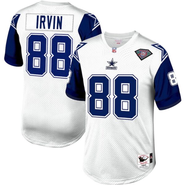 Michael Irvin Dallas Cowboys 1994 Mitchell & Ness Authentic Throwback Retired Player Jersey - White photo 1 Jersey4u