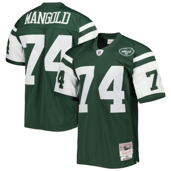 Nick Mangold New York Jets Mitchell & Ness Legacy Jersey4u Jersey - Green photo 1 Jersey4u