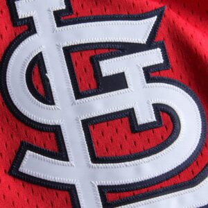 Ozzie Smith St. Louis Cardinals Mitchell & Ness Cooperstown Mesh Batting Practice Jersey - Red photo 4 Jersey4u