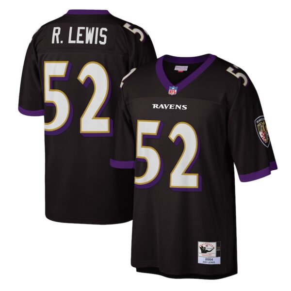Ray Lewis Baltimore Ravens 2004 Mitchell & Ness Authentic Throwback Retired Player Jersey - Black photo 1 Jersey4u
