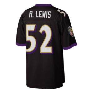 Ray Lewis Baltimore Ravens 2004 Mitchell & Ness Authentic Throwback Retired Player Jersey - Black photo 3 Jersey4u