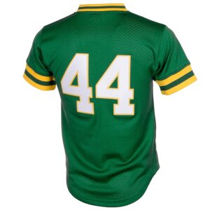 Reggie Jackson Athletics Mitchell & Ness Cooperstown Mesh Batting Practice Jersey - Green photo 2 Jersey4u