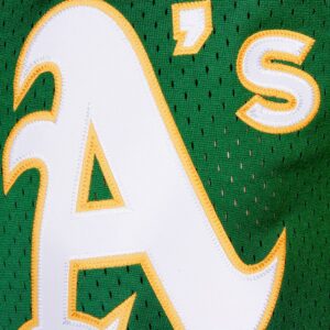 Reggie Jackson Athletics Mitchell & Ness Cooperstown Mesh Batting Practice Jersey - Green photo 4 Jersey4u