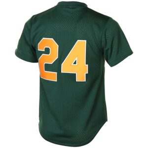 Rickey Henderson Athletics Mitchell & Ness 1998 Cooperstown Mesh Batting Practice Jersey - Green photo 3 Jersey4u