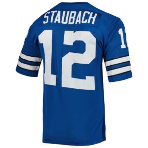 Roger Staubach Dallas Cowboys 1971 Mitchell & Ness Authentic Throwback Retired Player Jersey - Royal photo 3 Jersey4u