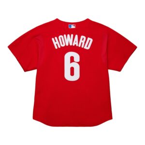 Ryan Howard Philadelphia Phillies Mitchell & Ness Cooperstown Collection Batting Practice Jersey – Red photo 3 Jersey4u