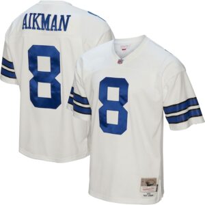 Troy Aikman Dallas Cowboys Mitchell & Ness Legacy Jersey4u Jersey - White photo 1 Jersey4u