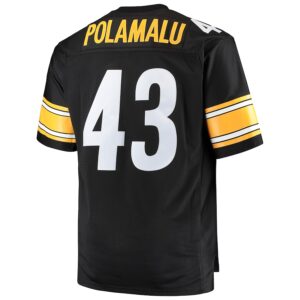 Troy Polamalu Pittsburgh Steelers Mitchell & Ness Big & Tall 2005 Retired Player Jersey4u Jersey - Black photo 3 Jersey4u