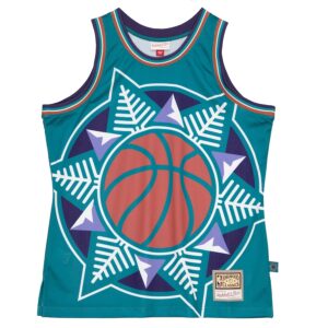 Utah Jazz Mitchell & Ness Hardwood Classics Blown Out Fashion Jersey - Turquoise photo 2 Jersey4u